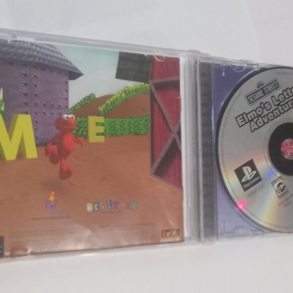 Elmo's Letter Adventure Sesame Street PS1 Tested Playstation 1 Video Game - Picture 3 of 3